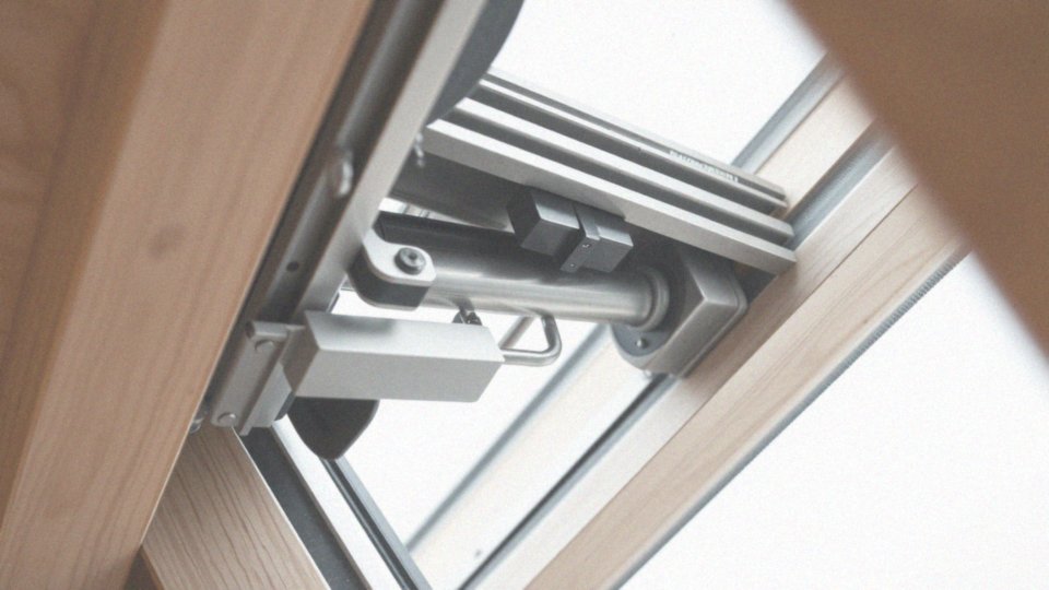 Jakie mechanizmy wspomagają działanie skrzydła okna dachowego?