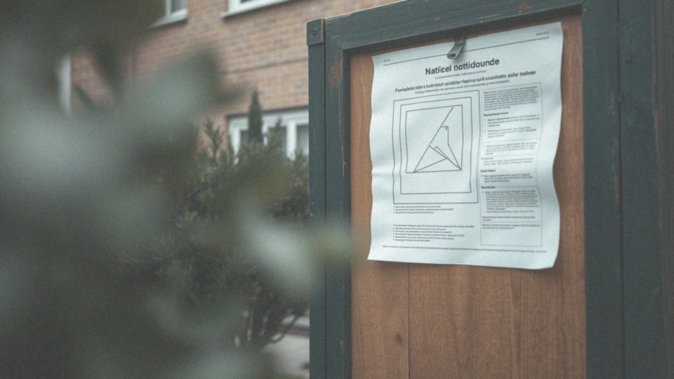 Jakie informacje powinny zawierać powiadomienia dla sąsiadów?