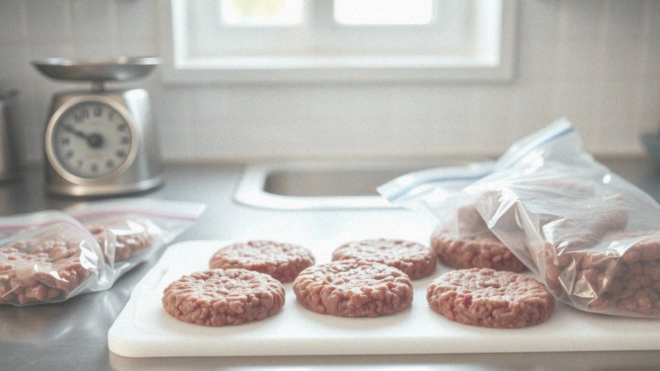 Jak podzielić mięso mielone na porcje przed zamrożeniem?